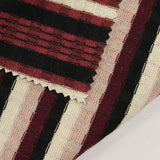 Red Stripes Rib Knit, Poly-Viscose — photo 3