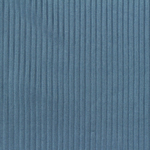 Polyester Stretch Rib Knit Fabric, 150 gsm, 140 cm — Blue