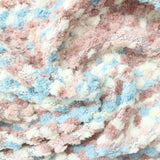 Pastel Blue Textured Chunky Knit, Polyester — photo 3