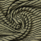 Black Horizontal-Stripe Jersey Knit, Poly-Viscose — photo 3