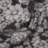 Grey Floral Interlock Knit, Cotton-Poly — photo 3