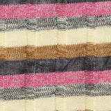 Pink Horizontal-Stripe Rib Knit, Poly-Cotton — photo 3
