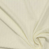 Cream Vertical-Stripe Rib Knit, Viscose — photo 3