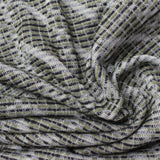 Black Dashes Jacquard, Poly-Cotton — photo 3
