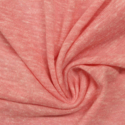 Pink Heather Chunky Knit, Poly-Cotton