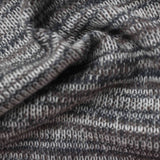 Marled White Horizontal-Stripe Chunky Knit, Polyester — photo 3