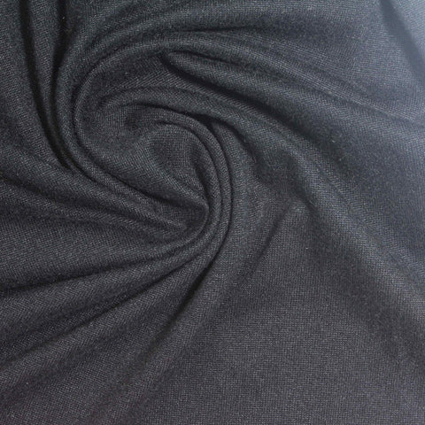 Dark Grey Marl Milk Silk Knit, Polyester, 140 gsm, 175 cm