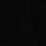 Polyester Stretch Rib Knit Fabric, 100 gsm, 125 cm — Black — photo 3