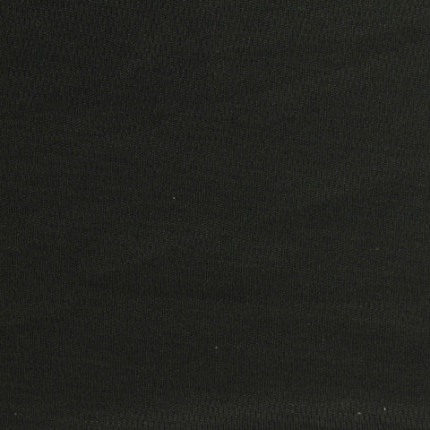 Cotton Polyester Stretch Birdseye Knit Fabric, 260 gsm, 180 cm — Black