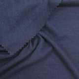 Cotton Polyester Stretch Rib Knit Fabric, 141 gsm, 180 cm — Navy — photo 3