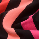 Black Horizontal-Stripe Ponte Knit — photo 3