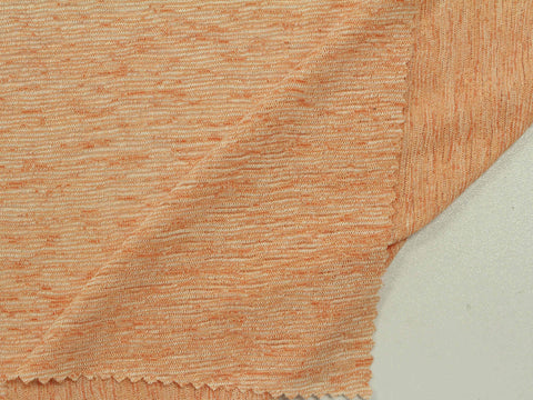 Orange Marl Knit, Poly-Viscose