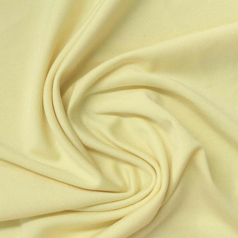 Polyester Stretch Milk Silk Knit Fabric, 210 gsm — Yellow