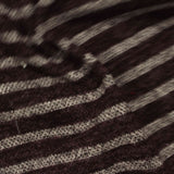 Dark Brown Horizontal-Stripe Knit, Poly-Viscose — photo 3