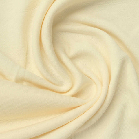 100% Cotton Interlock Knit Fabric, 190 gsm, 165 cm — Beige