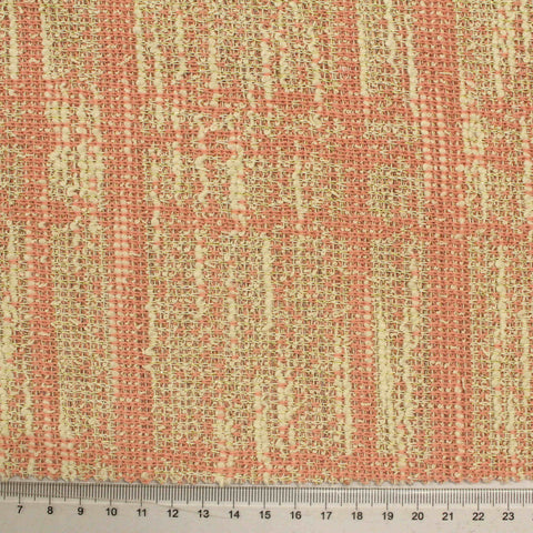 Pink Check Chunky Knit, Poly-Cotton
