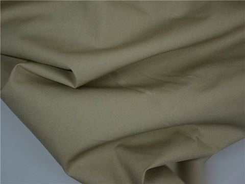 100% Cotton Poplin Fabric, 140 gsm — Khaki