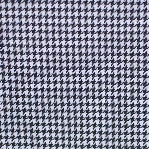 Black Houndstooth Woven, Polyester