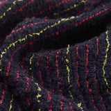 Red Horizontal-Stripe Jacquard, Poly-Cotton — photo 3