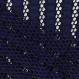 Dark Blue Openwork Warp Knit, Polyester — photo 3