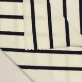 Black Vertical-Stripe Jersey Knit, Cotton — photo 3