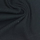 Cotton Stretch Rib Knit Fabric, 300 gsm, 110 cm — Grey — photo 3