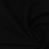 Striped 100% Polyester Chiffon Fabric, 160 gsm, 150 cm — Black — photo 3