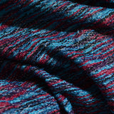 Teal Horizontal-Stripe Chunky Knit, Polyester — photo 3