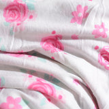 Pink Roses Chunky Knit, Polyester — photo 3
