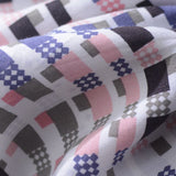Pink Grid Woven, Viscose — photo 3