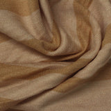 Brown Horizontal-Stripe Jersey Knit, Viscose — photo 3