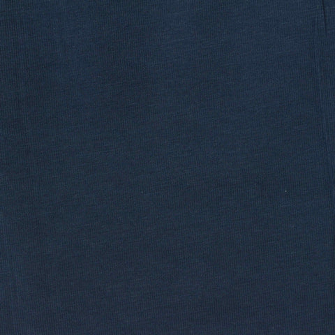 Cotton Stretch Jersey Knit Fabric, 215 gsm, 170 cm — Navy