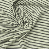 Black Horizontal-Stripe Jersey Knit, Viscose — photo 3