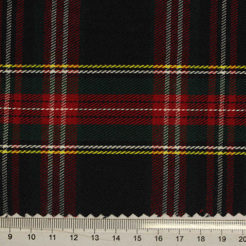 Red Plaid Woven, Poly-Cotton, 195 gsm, 147 cm, ref EF-206137