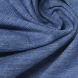 Blue Marl Rib Knit, Poly-Cotton — photo 3