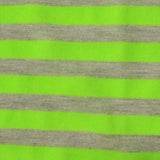 Neon Green Horizontal-Stripe Knit, Poly-Metallic — photo 3