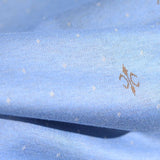 Light Blue Dots Jacquard, Poly-Viscose — photo 3