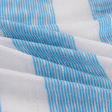 Blue Vertical-Stripe Jacquard, Poly-Viscose — photo 3