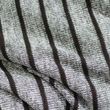 Black Stripes Chunky Knit, Viscose-Poly — photo 3