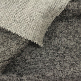 Black Marl Interlock Knit, Poly-Viscose — photo 3