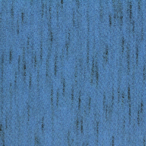 Blue Marl French Terry, Cotton, 230 gsm