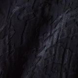 Black Tone-on-Tone Chiffon, Polyester — photo 3