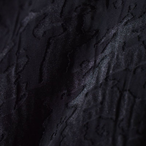 Black Tone-on-Tone Chiffon, Polyester