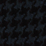 Dark Blue Houndstooth Woven, Polyester — photo 3