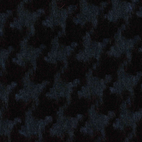Dark Blue Houndstooth Woven, Polyester