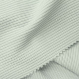 Cotton Polyester Stretch Rib Knit Fabric, 290 gsm, 130 cm — Green — photo 3
