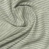Dark Grey Horizontal-Stripe Interlock Knit, Cotton-Poly — photo 3
