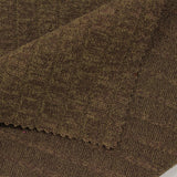 Brown Tone-on-Tone Rib Knit, Polyester — photo 3