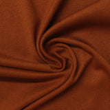 Polyester Viscose Stretch Rib Knit Fabric, 200 gsm, 150 cm — Brown — photo 3