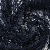 100% Nylon Lace Fabric, 140 cm — Navy — photo 3